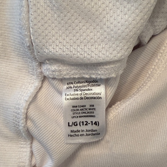 Danskin Women's Classic White Athletic Shorts - Picture 8 of 8